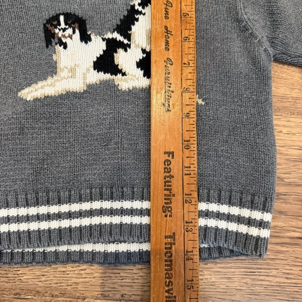 Vintage Y2k Baby Gap Grey Knit Rare Blend Dog Sweater Size 2T EUC